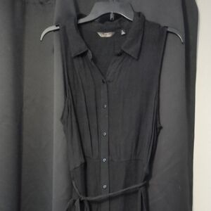 Mlle Gabrielle Charcoal Sleeveless Maxi Dress